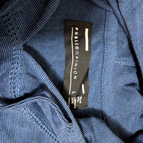 Public Opinion Navy Blue Hoodie - Picture 3 of 4